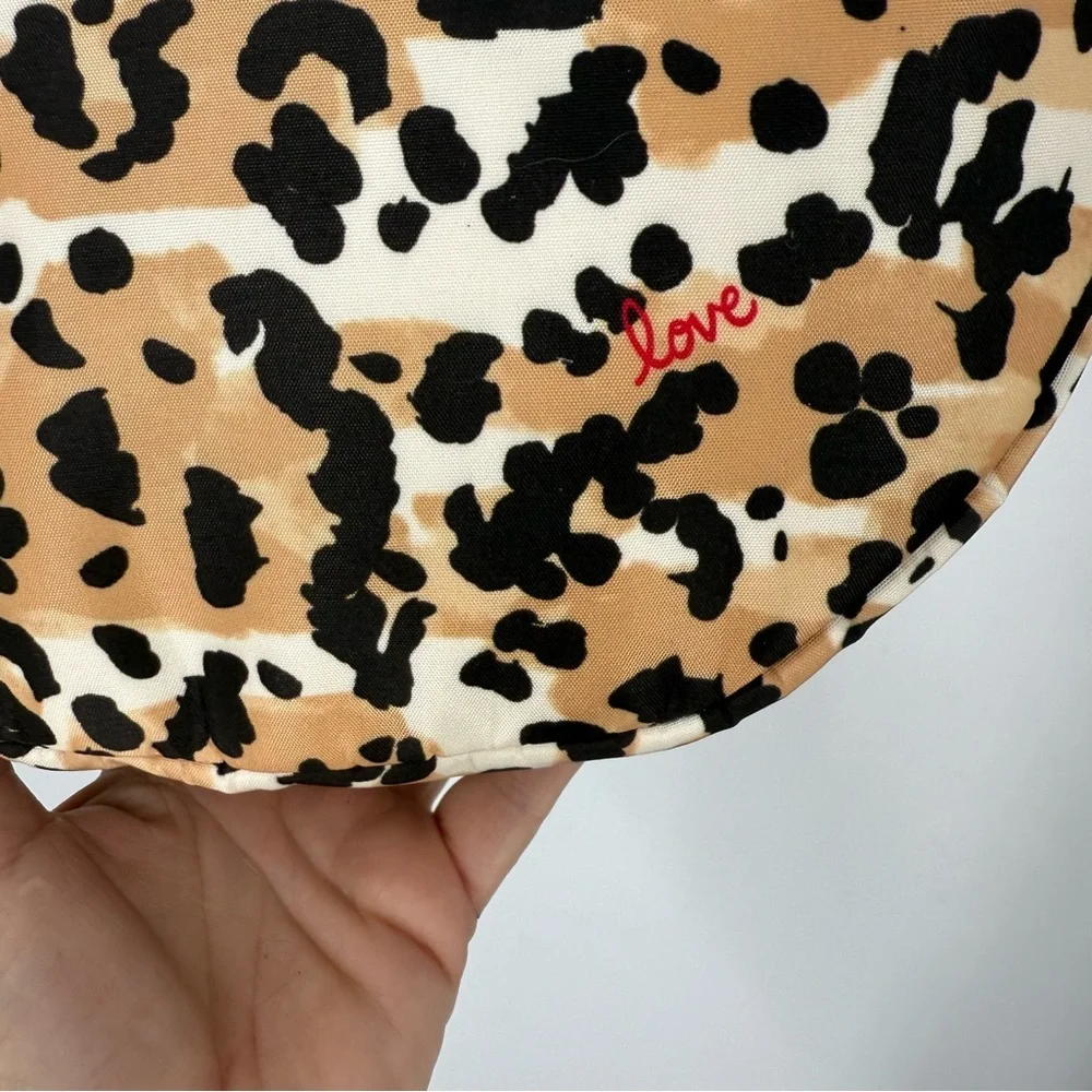 Brighton Spotted Love Swing Bag Leopard Print Crossbody Adjustable Strap OS